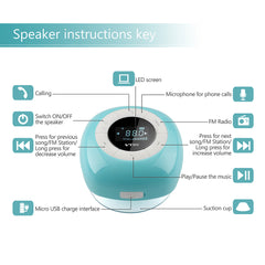 Waterproof Wireless Speaker LCD screen