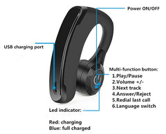 Mic Noise Cancelling Wireless Bluetooth Earphone