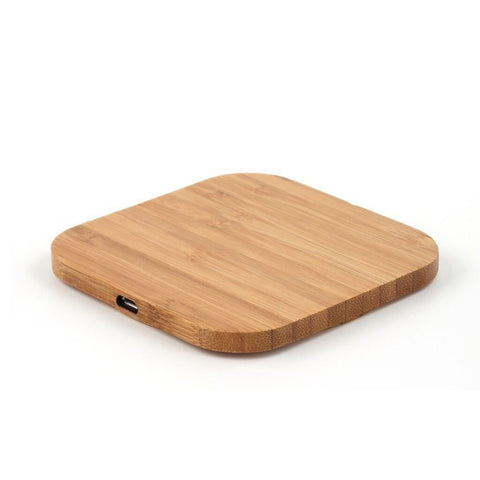 Portable Wireless Charging Slim Wood Pad