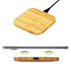 Portable Wireless Charging Slim Wood Pad