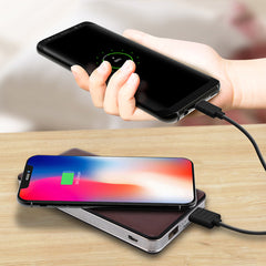 Power Bank Leather  Wireless Charging Pad